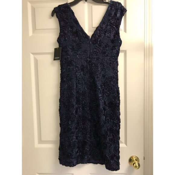 Marina (New with Tags) Elegant Navy Dress Size 6 - Picture 2 of 3